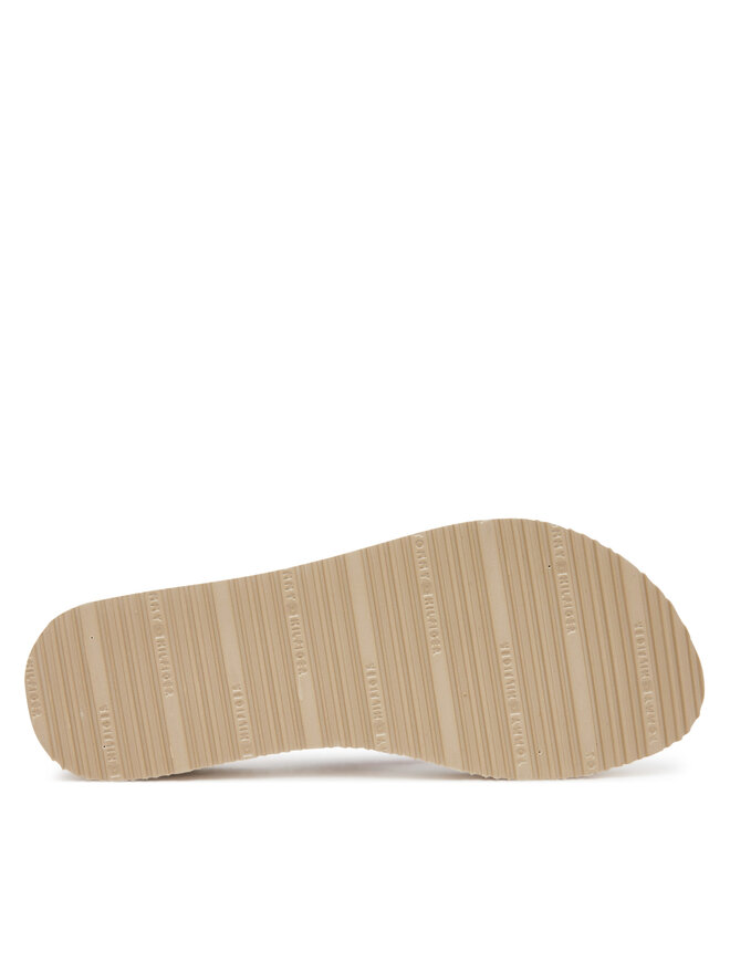 Tommy Hilfiger Japonki Tommy Hilfiger Th Corp Mid Wedge Beach Sandal FW0FW08517 Beżowy