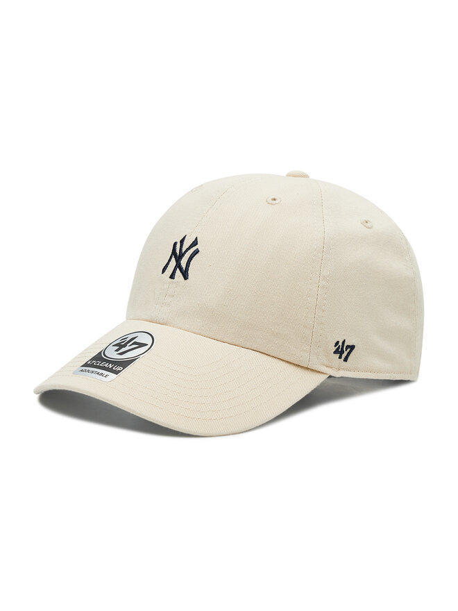 47 Brand Šiltovka 47 Brand New York Yankees MLB Base Runner Clean Up B-BSRNR17GWS-NT Béžová