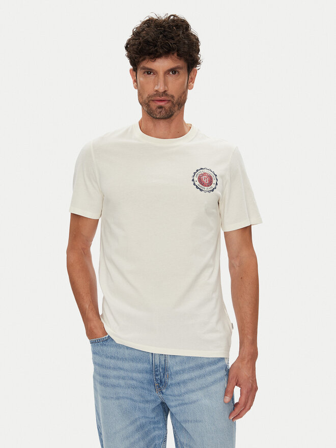 Guess Jeans Guess Jeans Majica M5YI04 K8HM0 Écru Regular Fit