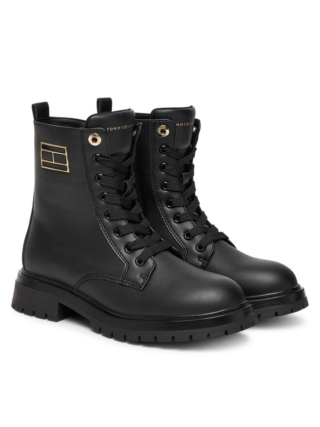 Tommy Hilfiger Schnürstiefeletten Tommy Hilfiger T3A5-34015-1355999 Schwarz