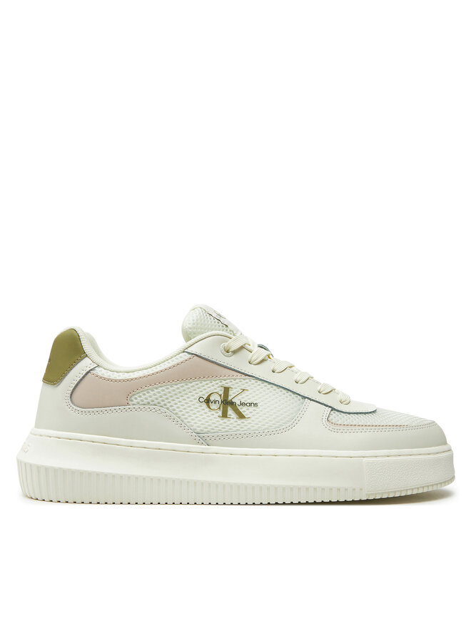 Calvin Klein Jeans Laisvalaikio batai Calvin Klein Jeans Chunky Cupsole Mix In Met YM0YM00896 Balta