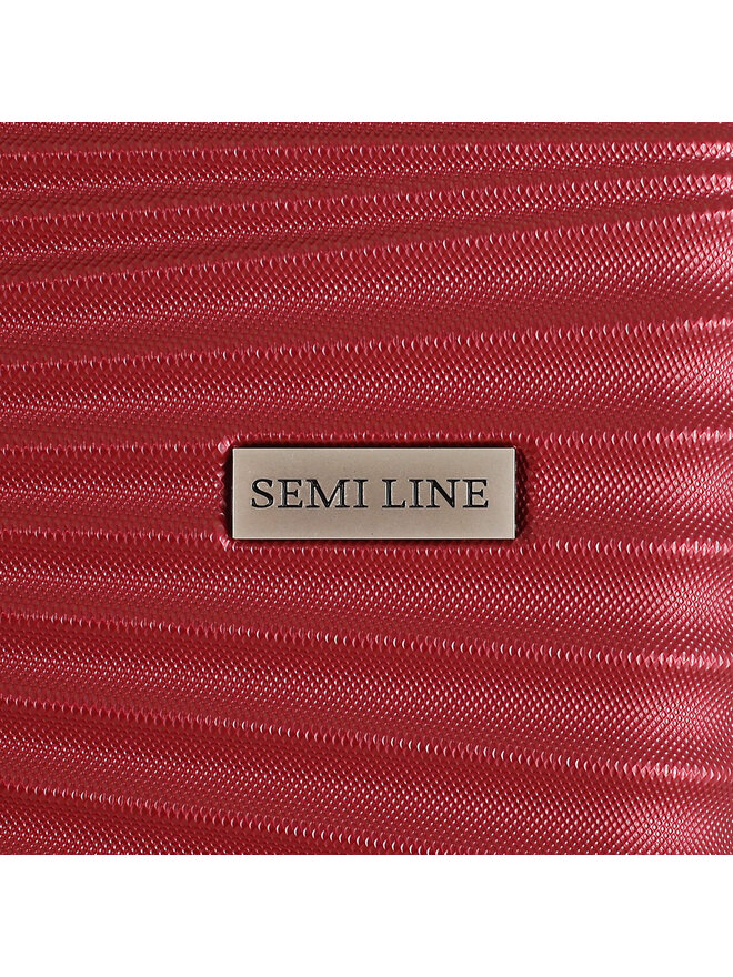 Semi Line Μεγάλη Βαλίτσα Semi Line T5745-3 Μπορντό