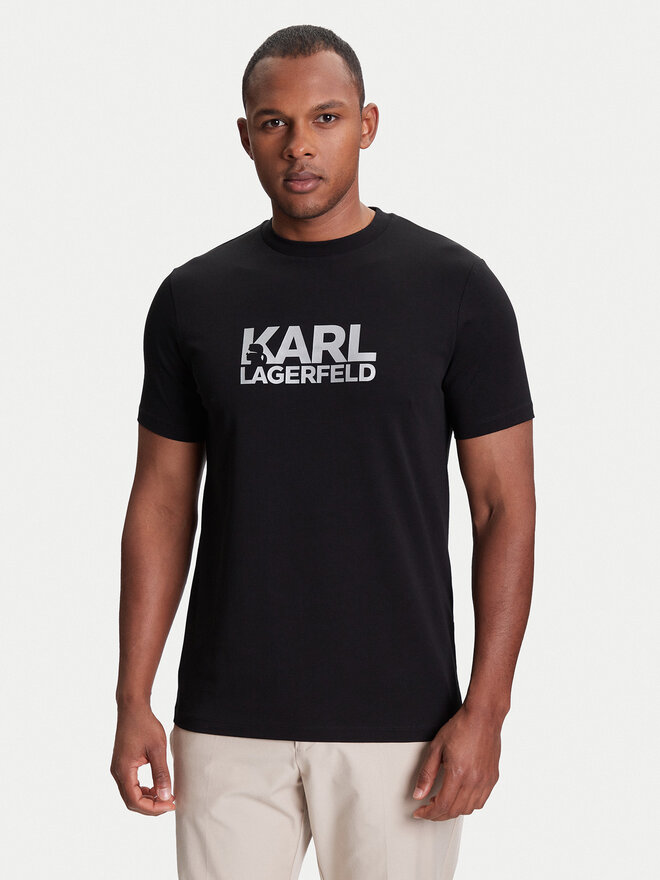 KARL LAGERFELD KARL LAGERFELD Camiseta 755087 553235 Negro Regular Fit