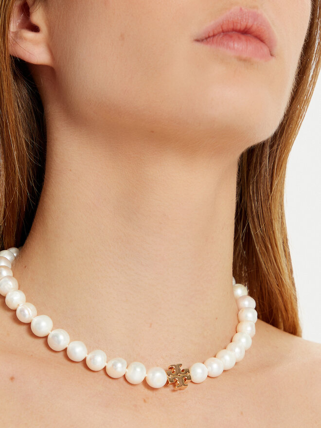 Tory Burch Nyaklánc Tory Burch Kira Pearl Necklace 157964 Arany
