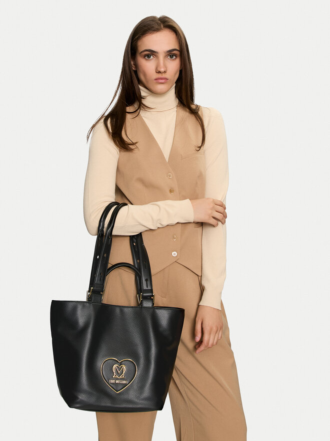 LOVE MOSCHINO Ročna torba LOVE MOSCHINO JC4124PP1LLB0000 Črna