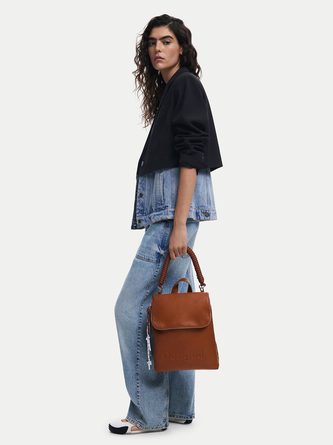 Desigual Plecak Desigual Half Hampton 25SAKP33 Brązowy