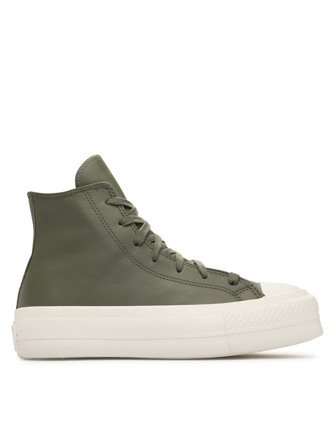 Converse Scarpe da ginnastica Converse Chuck Taylor All Star Lift Platform Leather A07131C Verde