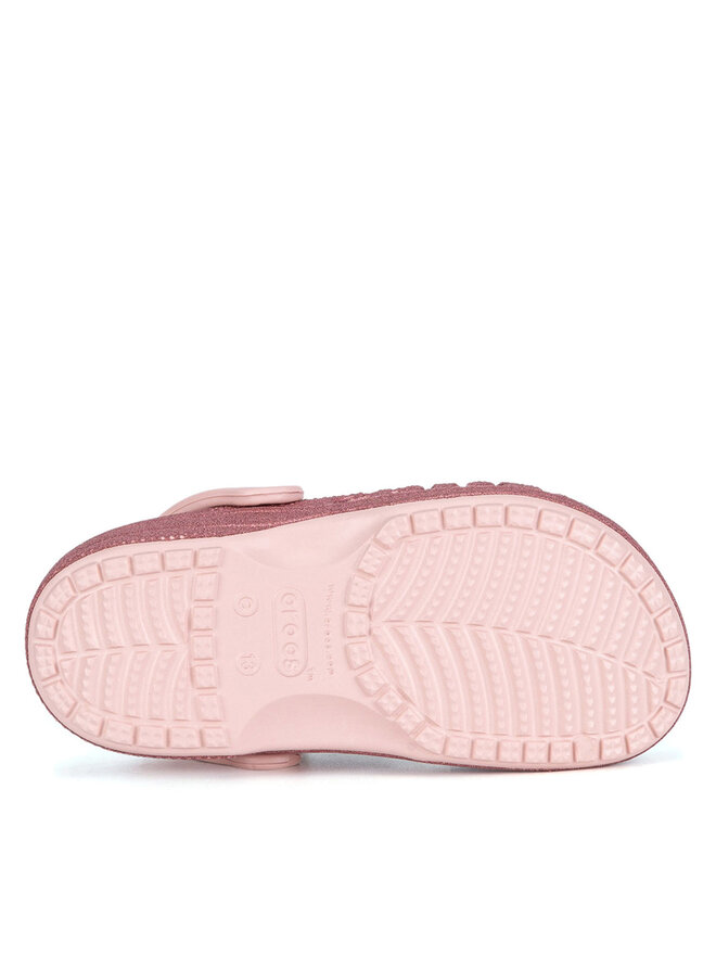 Crocs Natikači Crocs BAYA GLITTER CLOG KIDS 207015-6SR Roza