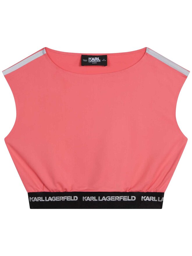 Karl Lagerfeld Kids Karl Lagerfeld Kids Felső Z15410 D Piros Regular Fit