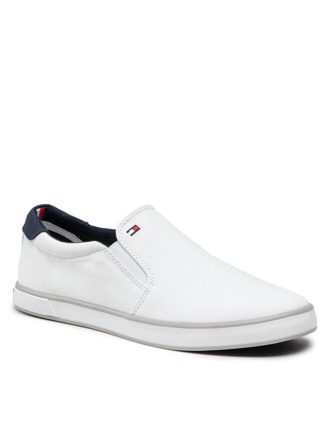 Tommy Hilfiger Πάνινα παπούτσια Tommy Hilfiger Harlow 2D FM0FM00597 Λευκό