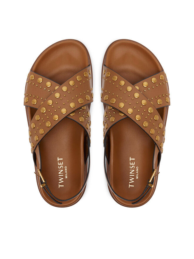 TWINSET Босоніжки TWINSET 251TGT070 Коричневий
