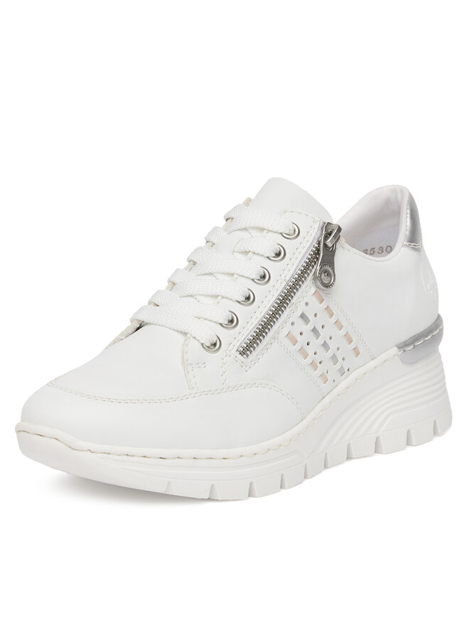 Rieker Sneakers Rieker N8321-80 Alb