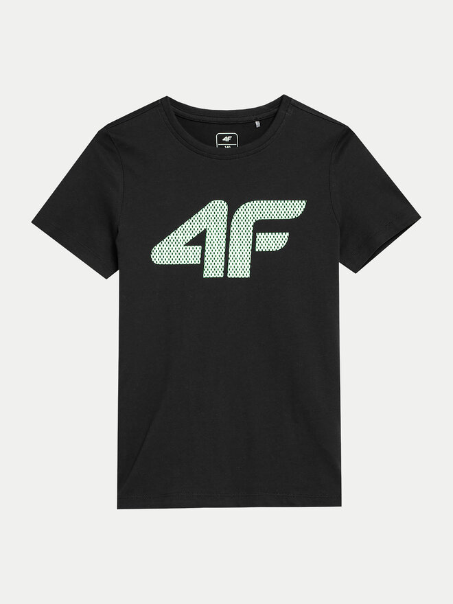 4F 4F T-Shirt 4FJWSS24TTSHM1115 Μαύρο Regular Fit