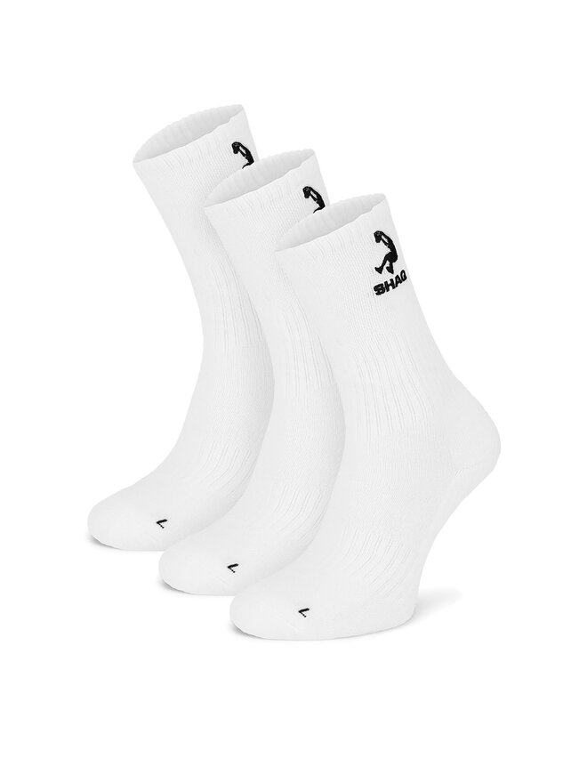 Shaq Skarpety Shaq AS_SHQ_H_001W_SS25 (3-PACK) Biały