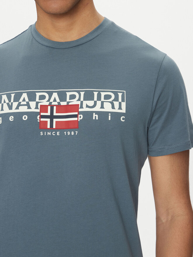 Napapijri Napapijri T-Shirt S-Aylmer NP0A4HTO Grün Regular Fit