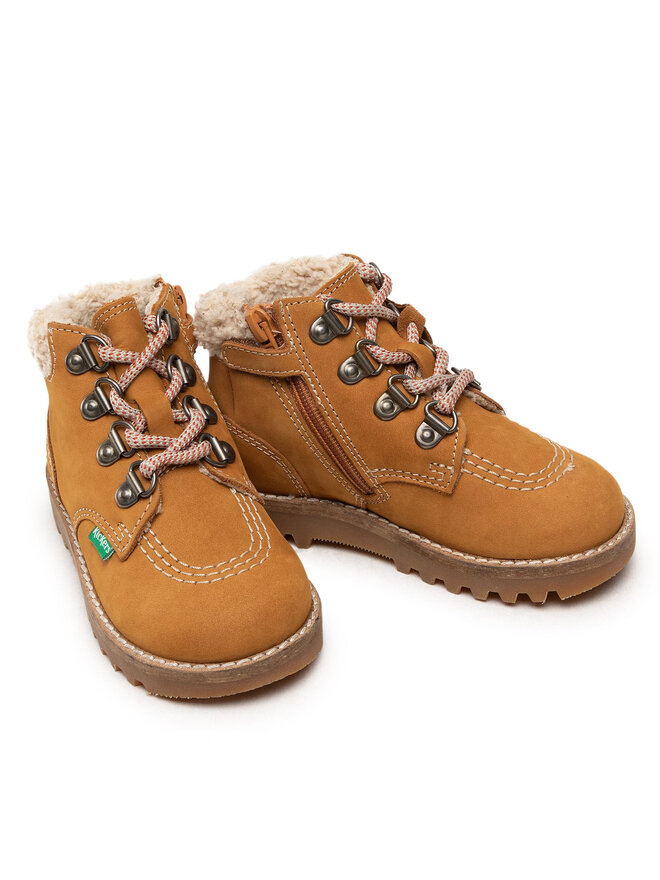 Kickers NEWHOOKY, Bottine Garçon Fille, Camel Beige, 33 EU : : Mode