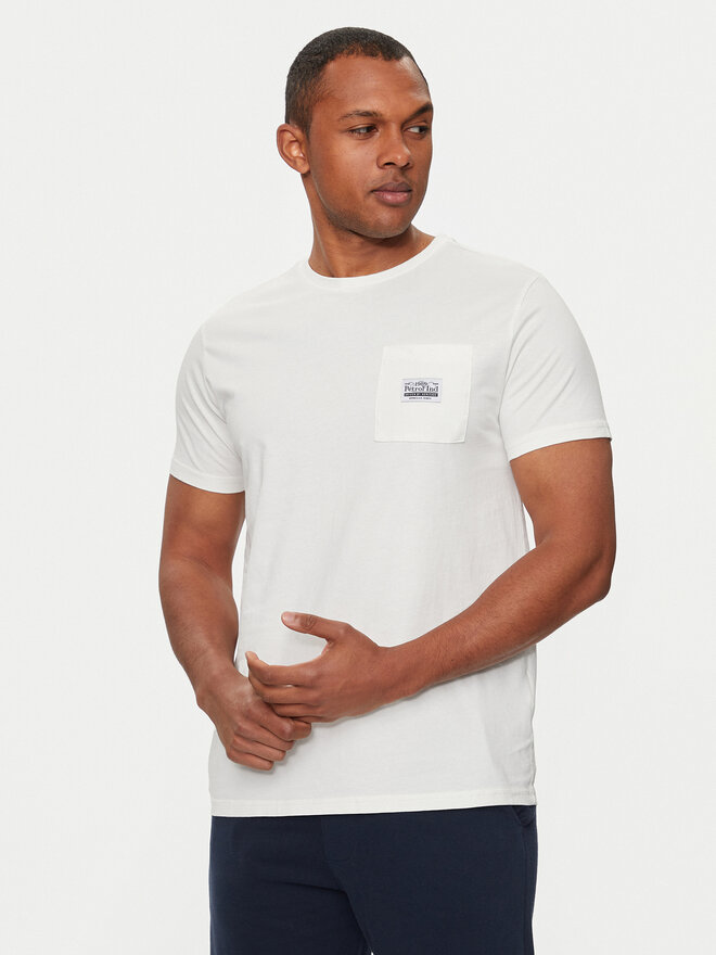 Petrol Industries Petrol Industries Camiseta M-1040-TSR639 Blanco Regular Fit