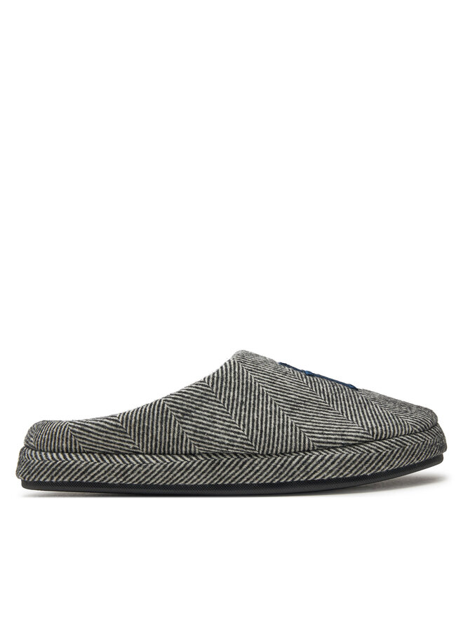 Tommy Hilfiger Papuče Tommy Hilfiger Embroi Herringbone House Shoe FM0FM05539 Čierna