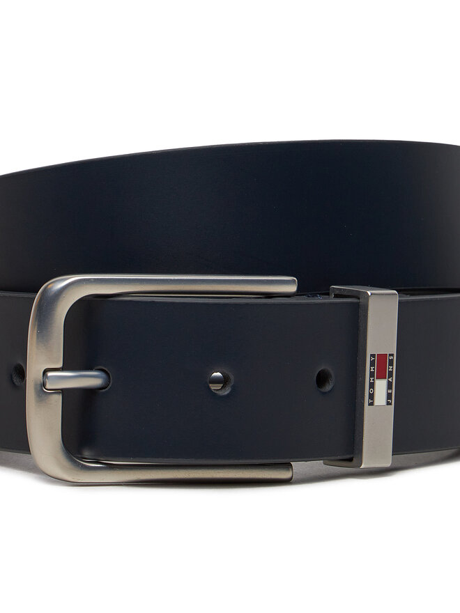 Tommy Jeans Ζώνη Ανδρική Tommy Jeans Tjm Elevated Flag Leather 3.5 AM0AM12681 Σκούρο μπλε