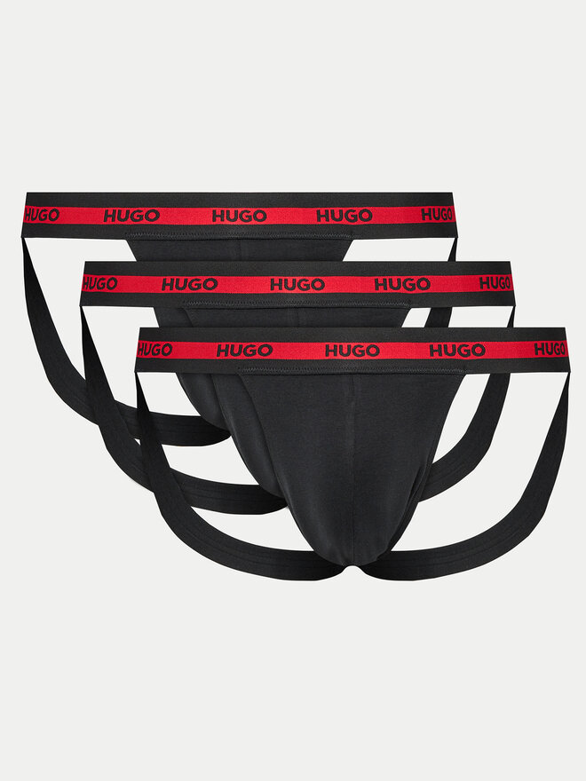 HUGO Hugo Набір з 3 пар сліпів Jock Strap 50517882 Чорний