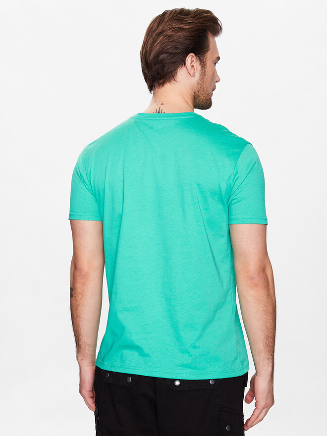 Alpha Industries Alpha Industries Marškinėliai Basic T Small Logo 188505 Žalia Regular Fit