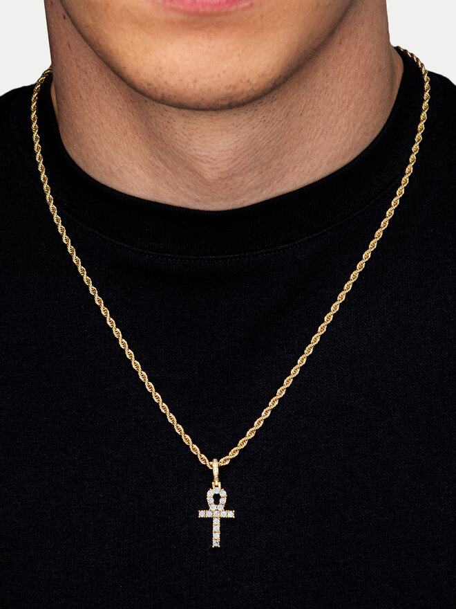 ICED STUFF Підвіска ICED STUFF Micro Ankh Золотий