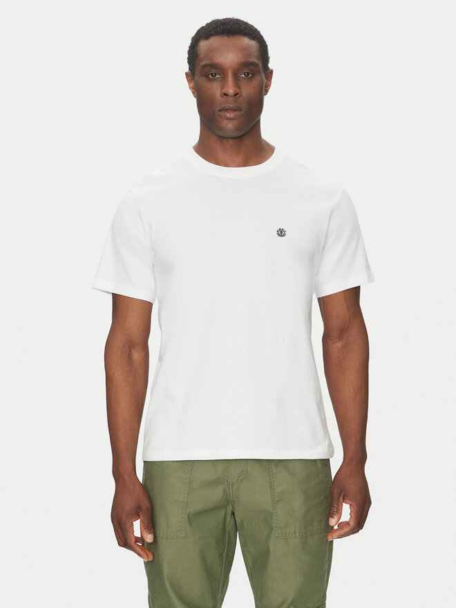 Element Element Camiseta ELYKT00168 Blanco Regular Fit