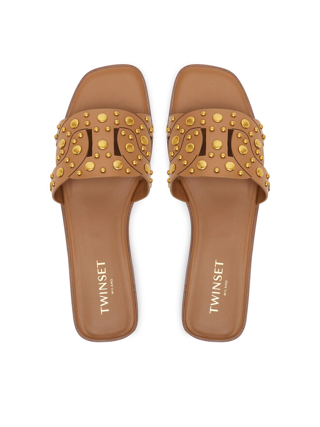 TWINSET Чехли TWINSET 251TGT072 Кафяв