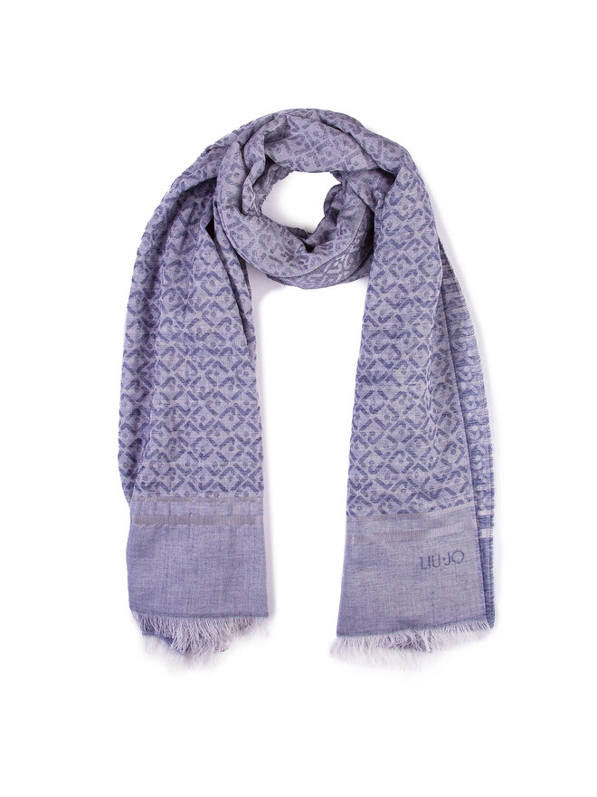 Liu Jo Шаль Liu Jo Stola Logo Jacquard N19302 T0300 Фіолетовий