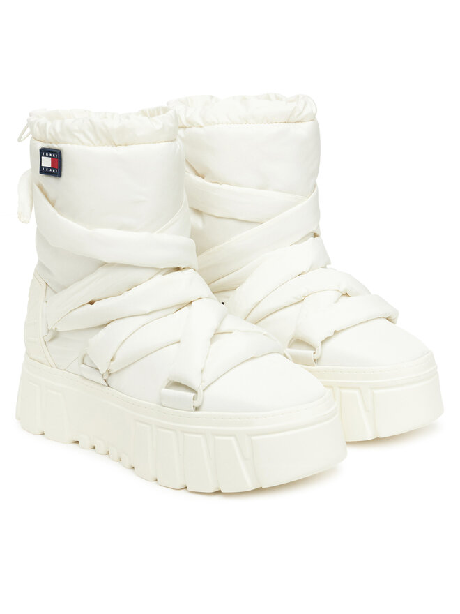 Tommy Jeans Schneeschuhe Tommy Jeans Tjw Chunky Snow Boot Nylon EN0EN02842 Weiß