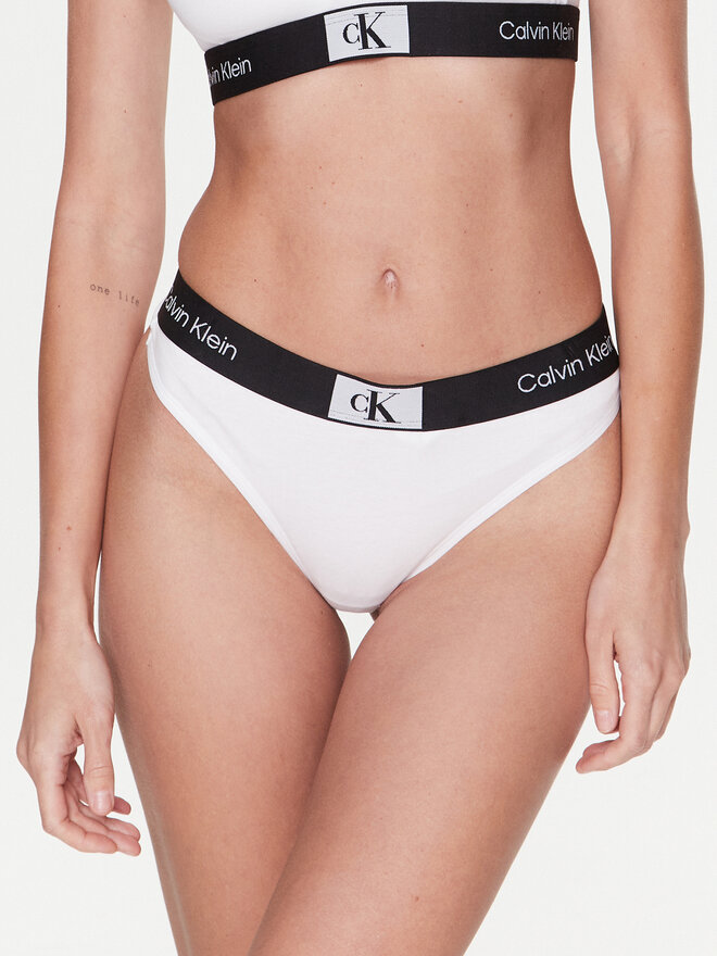 Calvin Klein Underwear Calvin Klein Underwear Στρίνγκ 000QF7221E Λευκό