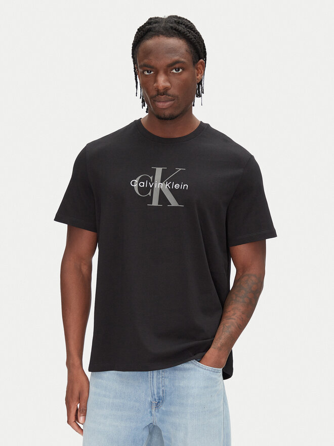 Calvin Klein Jeans Calvin Klein Jeans Camiseta Hero Monologo LV04RB862G Negro Regular Fit