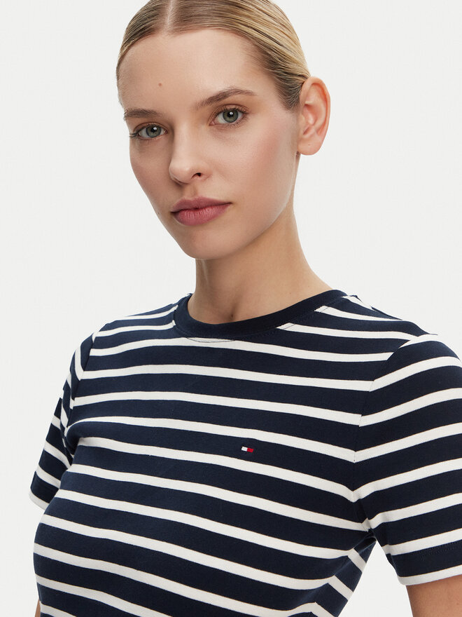Tommy Hilfiger Tommy Hilfiger Marškinėliai New Cody WW0WW40587 Tamsiai mėlyna Slim Fit