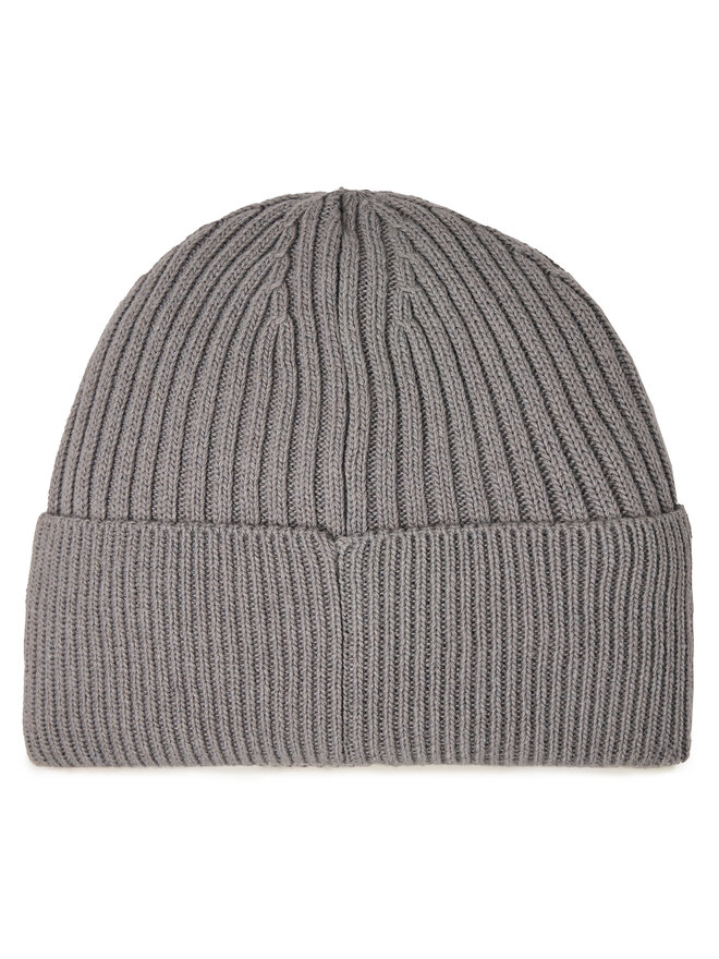Calvin Klein Čepice Calvin Klein Tonal Rubber Patch Beanie K50K511291 Stříbrná