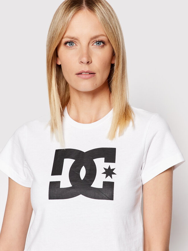 DC DC Marškinėliai Star ADJZT03035 Balta Regular Fit