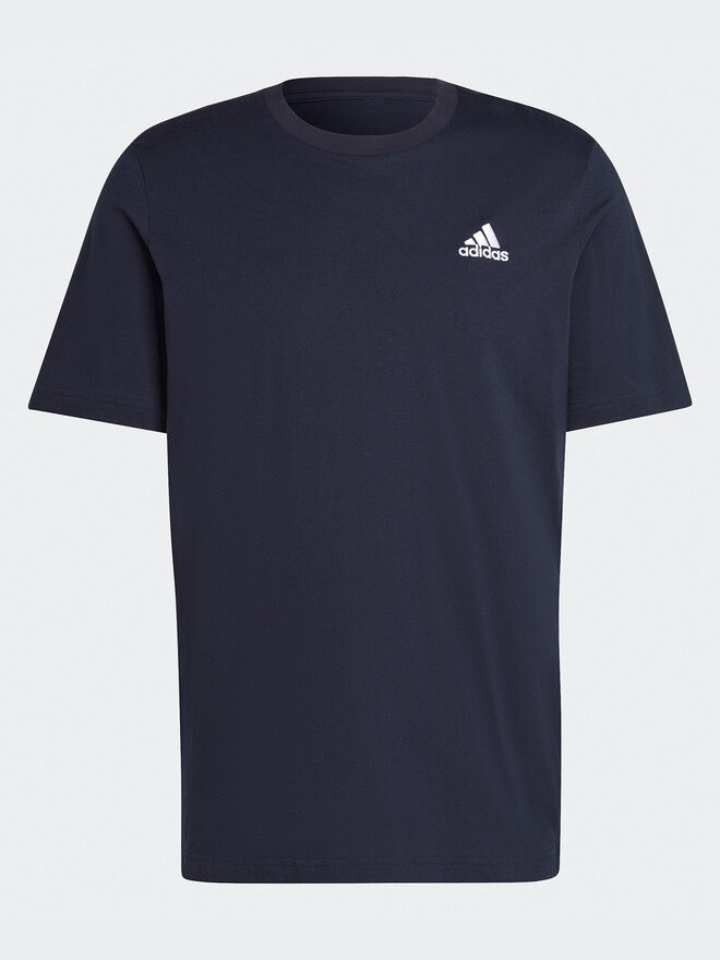 adidas adidas Marškinėliai Essentials Single Jersey Embroidered Small Logo T-Shirt HY3404 Mėlyna Regular Fit