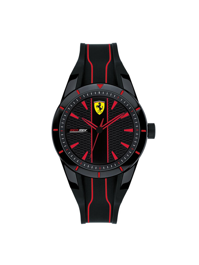 Scuderia Ferrari Uhr Scuderia Ferrari Red Rev 0830479 Schwarz