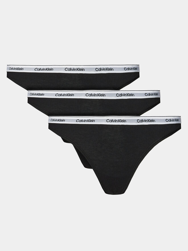 Calvin Klein Underwear Calvin Klein Underwear Σετ 3 τεμάχια στρίνγκ 000QD5209E Μαύρο