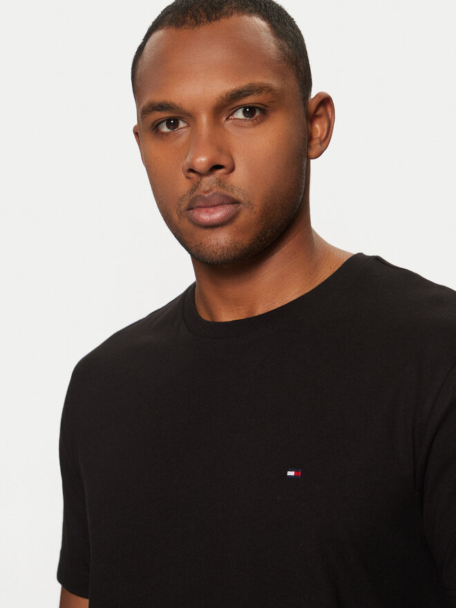 Tommy Hilfiger Tommy Hilfiger Marškinėliai Essential MW0MW37267 Juoda Regular Fit