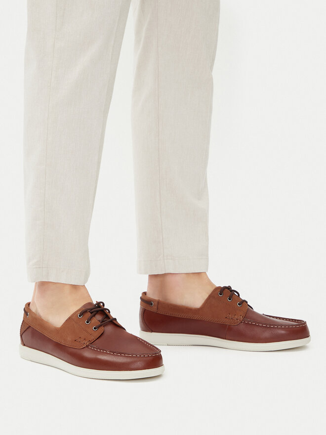 Clarks Mokaszin Clarks Bratton Boat 26181273 Barna
