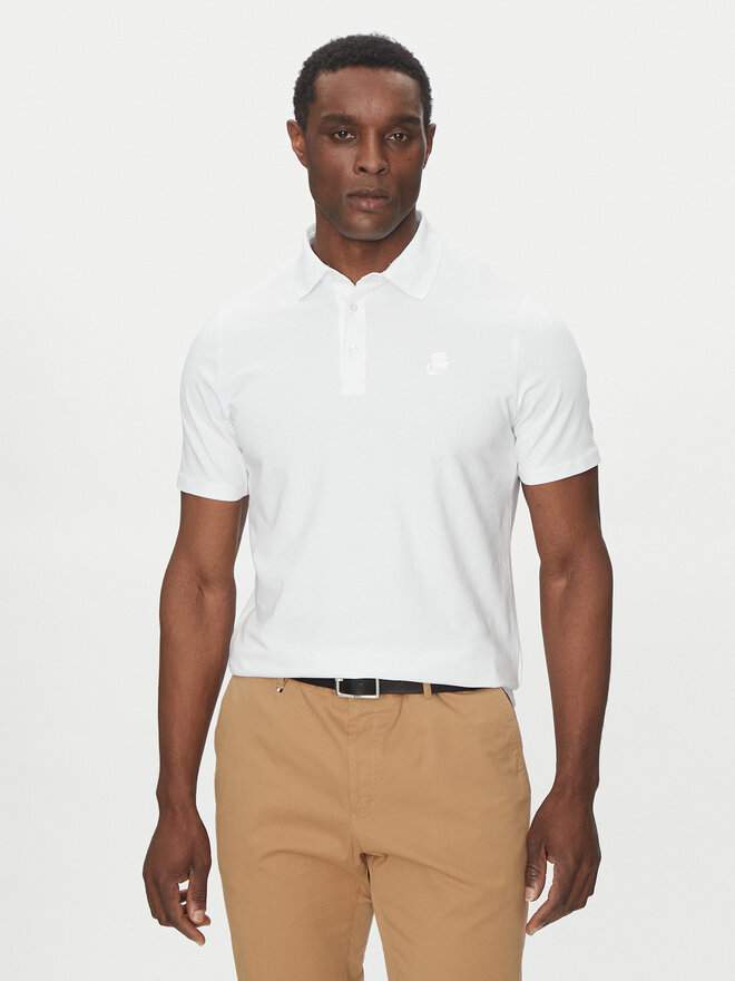 KARL LAGERFELD KARL LAGERFELD Poloshirt 745750 500221 Weiß Regular Fit