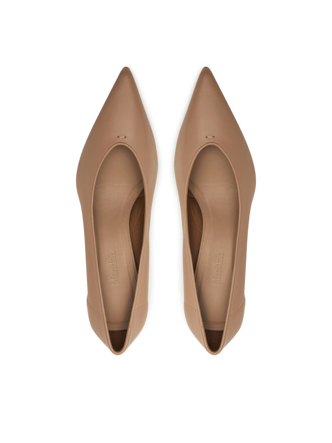 Max Mara Čevlji z visoko peto Max Mara 2514521151600 Rjava