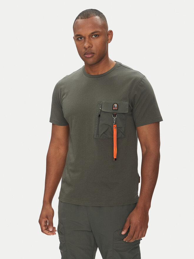 Parajumpers Parajumpers T-Shirt Mojave 25SMPMTSRE07 Πράσινο Regular Fit