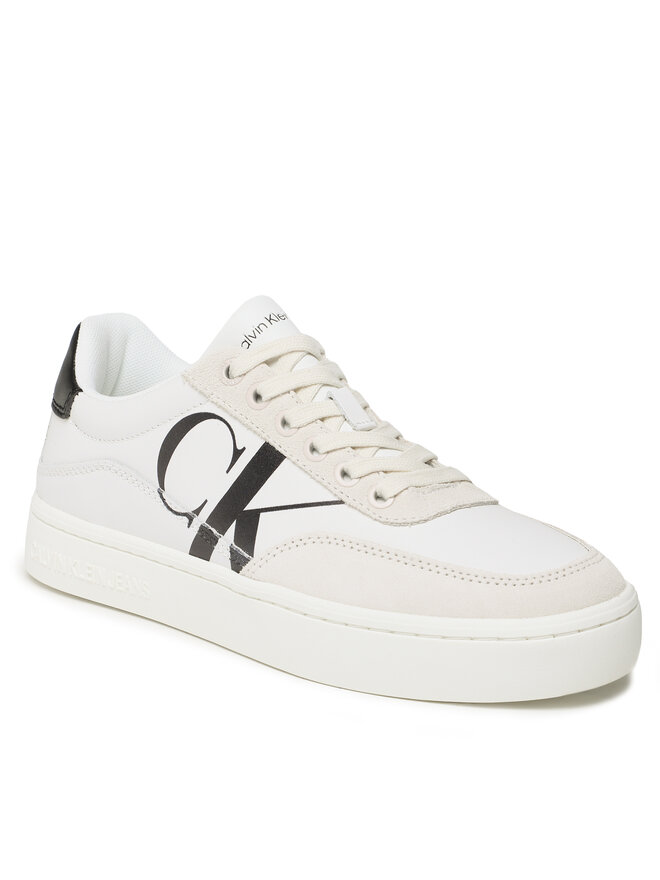 Calvin Klein Jeans Sneakers Calvin Klein Jeans Classic Cupsole Laceup Mix Lth YW0YW01057 Weiß