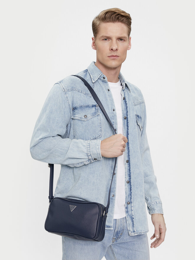 Guess Borsellino Guess Certosa Saffiano Eco Mini Bags HMECSA P3329 Blu scuro