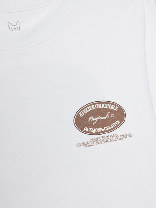 Jack&Jones Junior Jack&Jones Junior T-Shirt 12274895 Λευκό Relaxed Fit