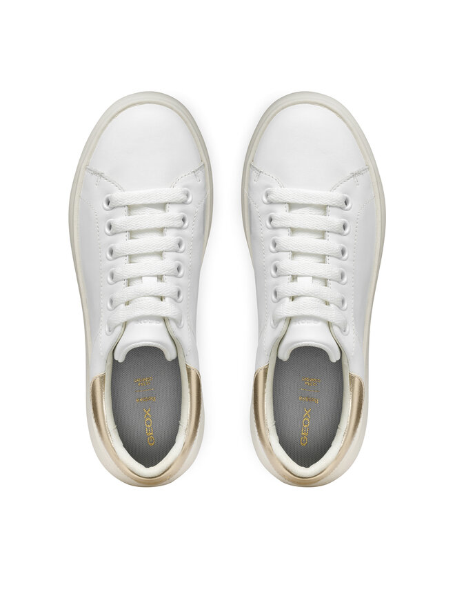 Geox Sneakersy Geox D Spherica Ec4.1 D45TCD 085BN C1327 Biela