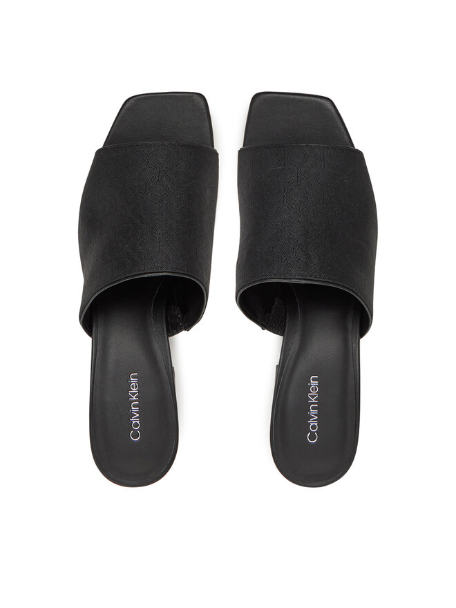 Calvin Klein Şlapi Calvin Klein Heel Slide 50 - Jacq HW0HW02387 Negru