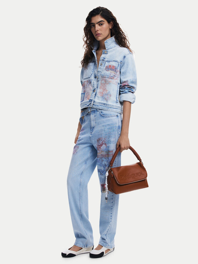 Desigual Torebka Desigual 25SAXPAM Brązowy