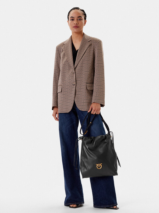 PINKO Τσάντα PINKO Slouchy Classic Bag PE 25 PLTT 104359 A270 Μαύρο